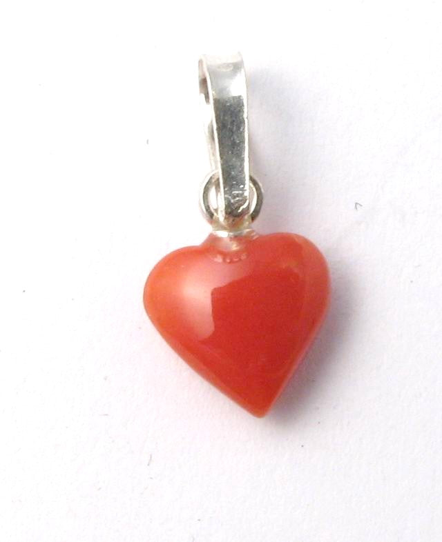 Pendentif Coeur en Corail