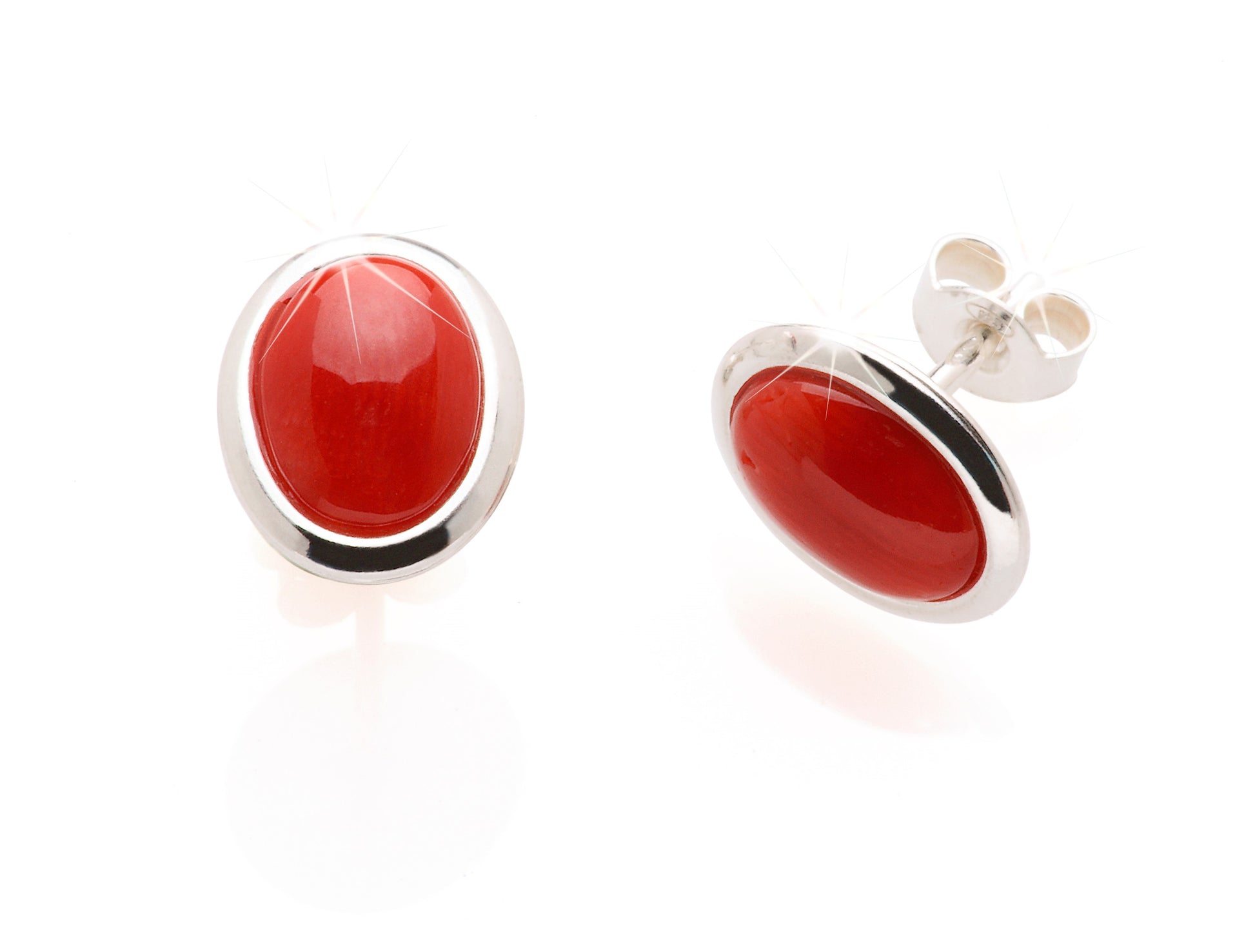 Boucles d'oreilles or jaune 18k goutte corail rouge fleur turquoise Boucles d'oreilles or jaune 18k goutte corail rouge fleur turquoise
