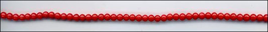 Bracelet en Corail rouge - perle de 3,5mm