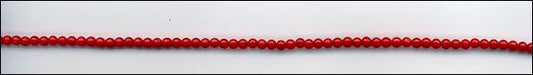 Bracelet en Corail rouge - perle de 3mm