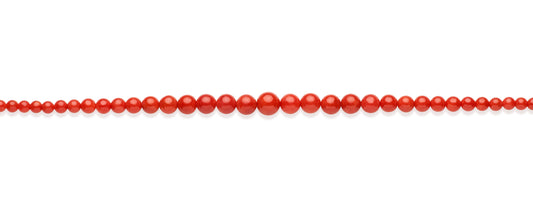 Collier en Corail - Perles graduées