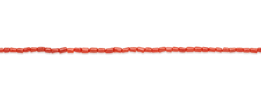 Collier en Corail rouge de Méditerranée en tubes baroques